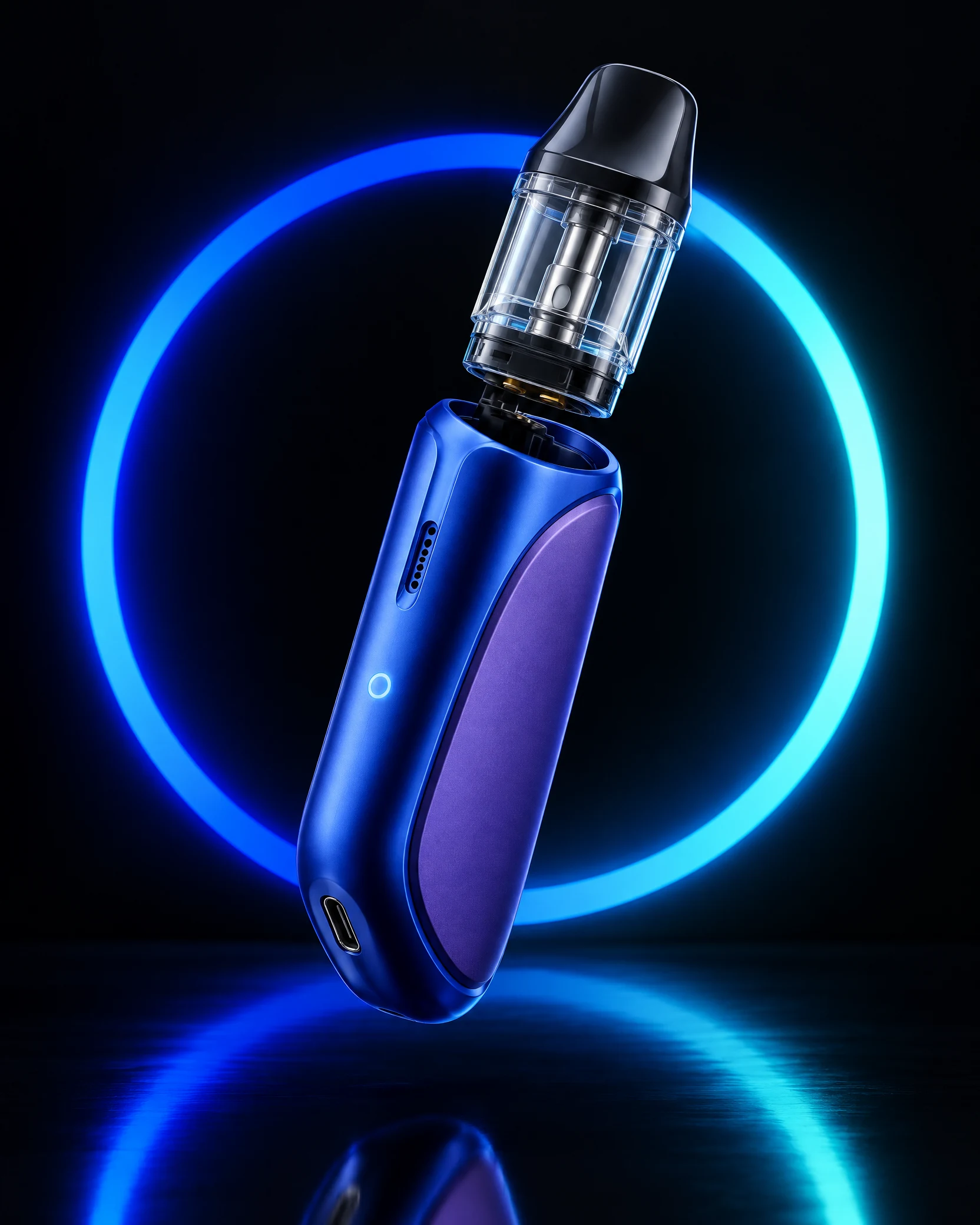 Orivo Axis, système rechargeable cobalt et violet, vue studio