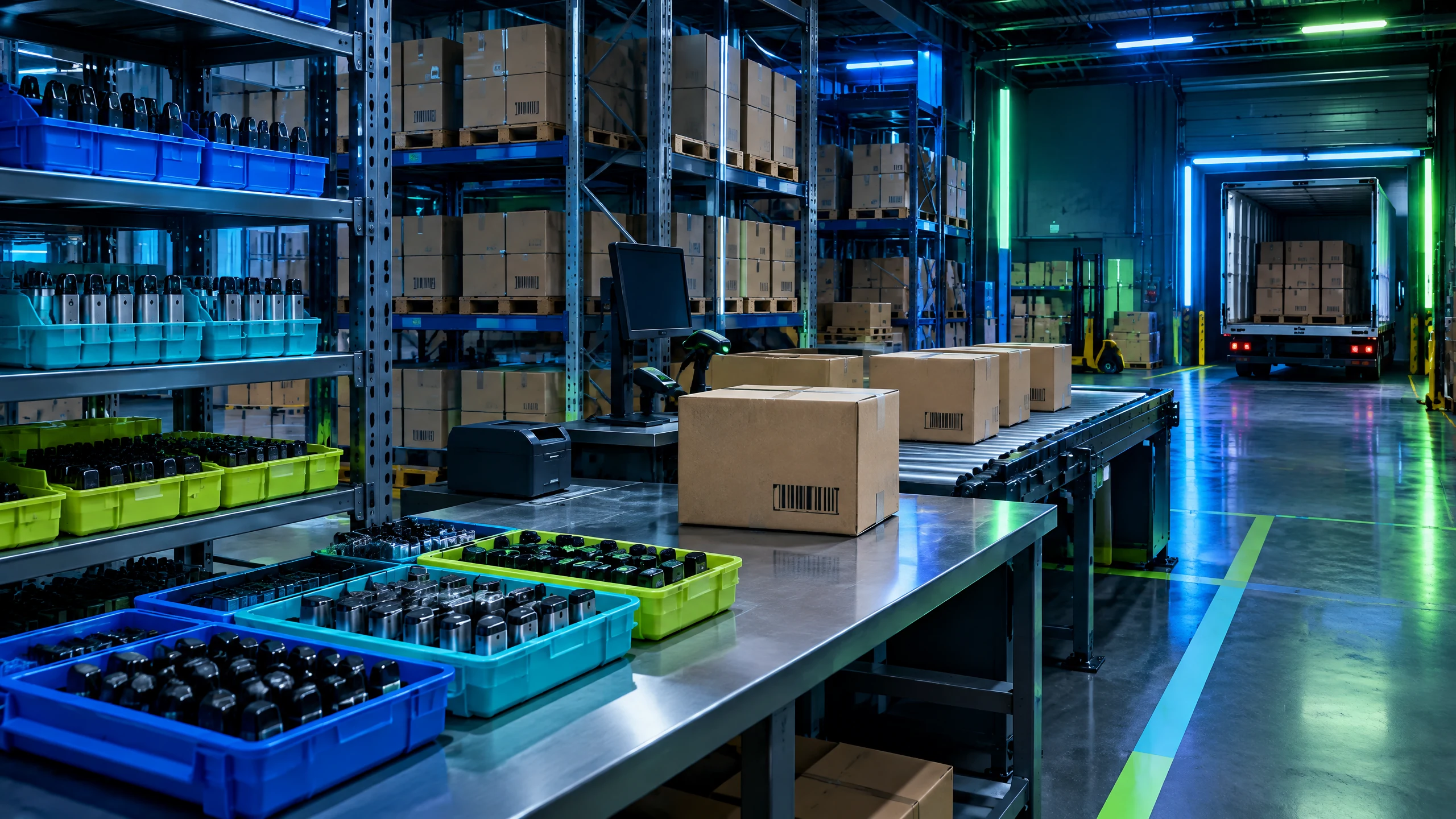 Zone de préparation logistique